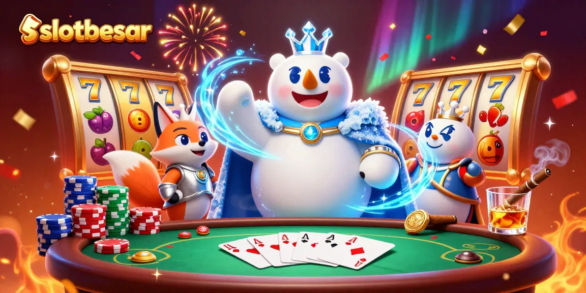 Experience exciting wins with slotbesar's dynamic online gaming featuring vibrant slot reels and engaging themes.