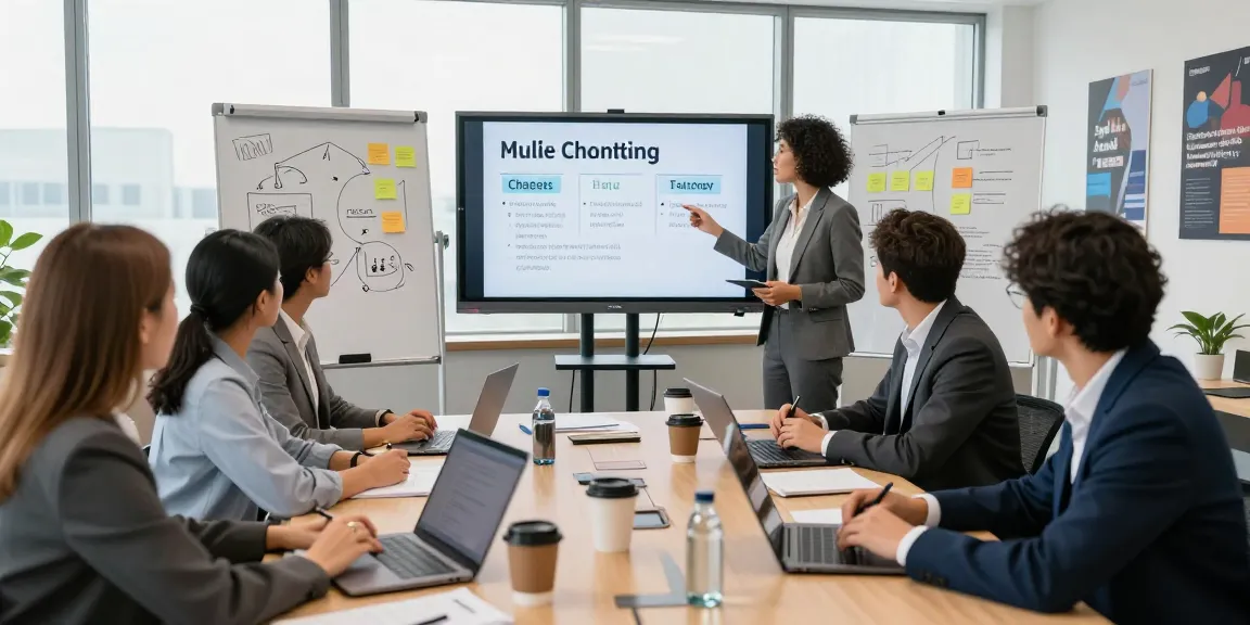 Dynamic business workshop on multi-channel lead acquisition strategies with professionals learning and collaborating.