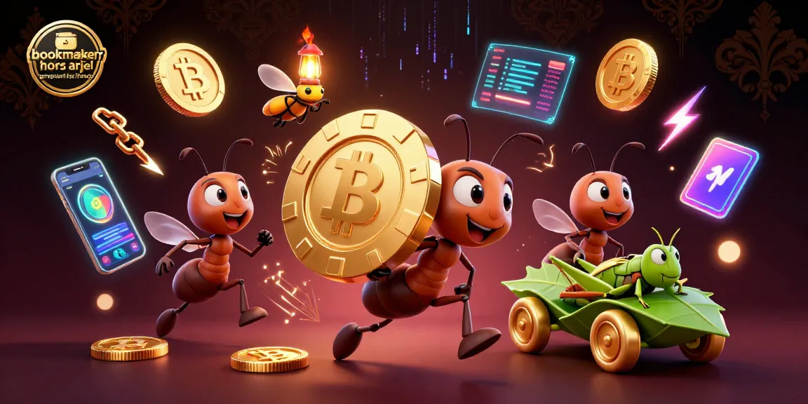 Image de bookmakers hors arjel acceptant les français avec des fourmis et des éléments de casino