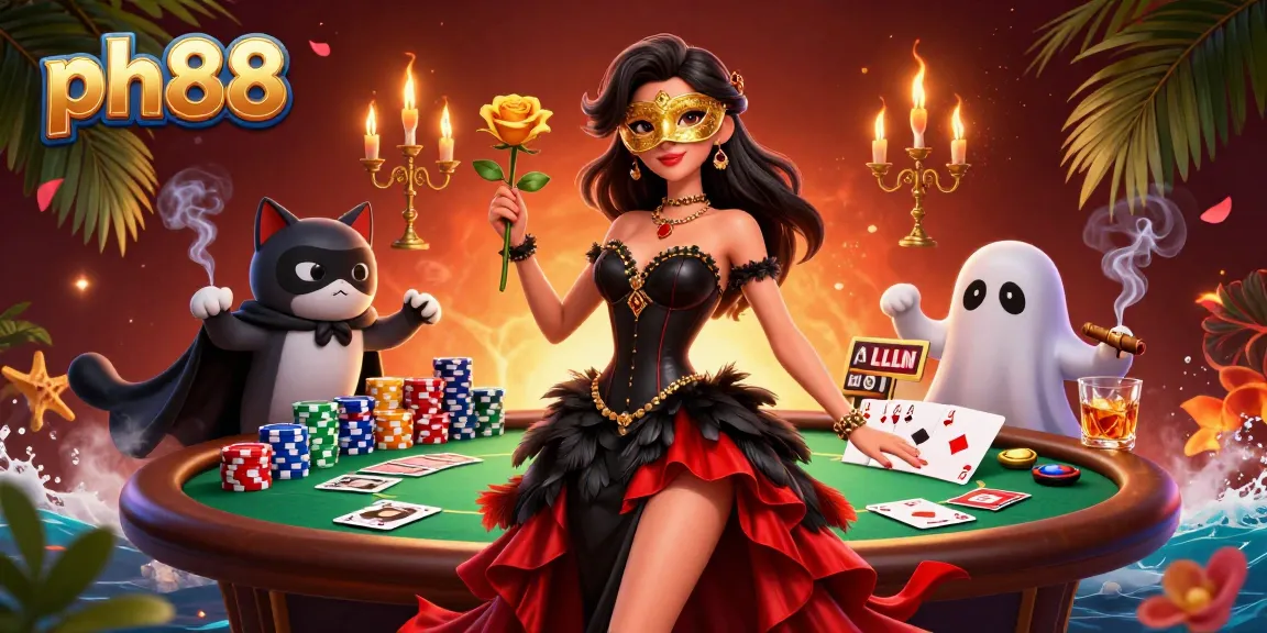 Experience the thrill of ph88 as players engage in vibrant poker battles, surrounded by luxury and excitement.