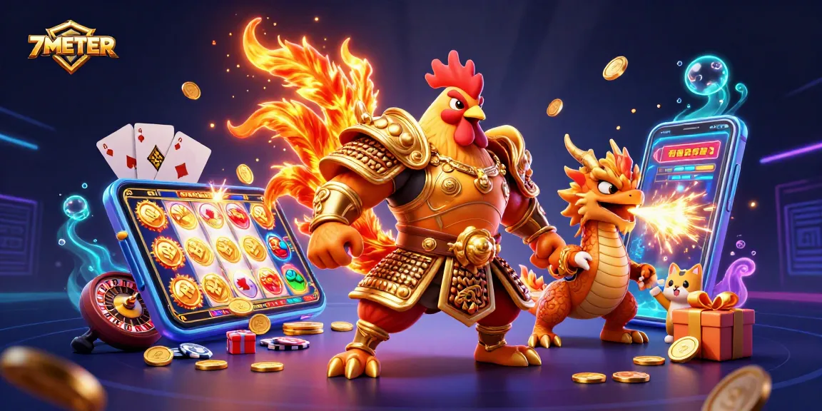 Place strategic bets with 7METER in this vibrant, dynamic casino scene illustrating thrilling gameplay action.