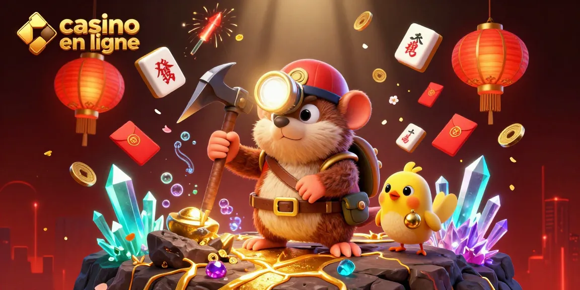 Profitez des jeux agréables sur casino en ligne au milieu d'une scène colorée et dynamique