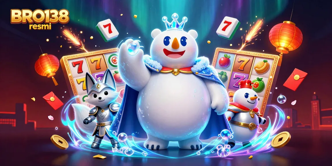 Engage in exciting gameplay at BRO138 resmi with vibrant slots and captivating polar bear characters.
