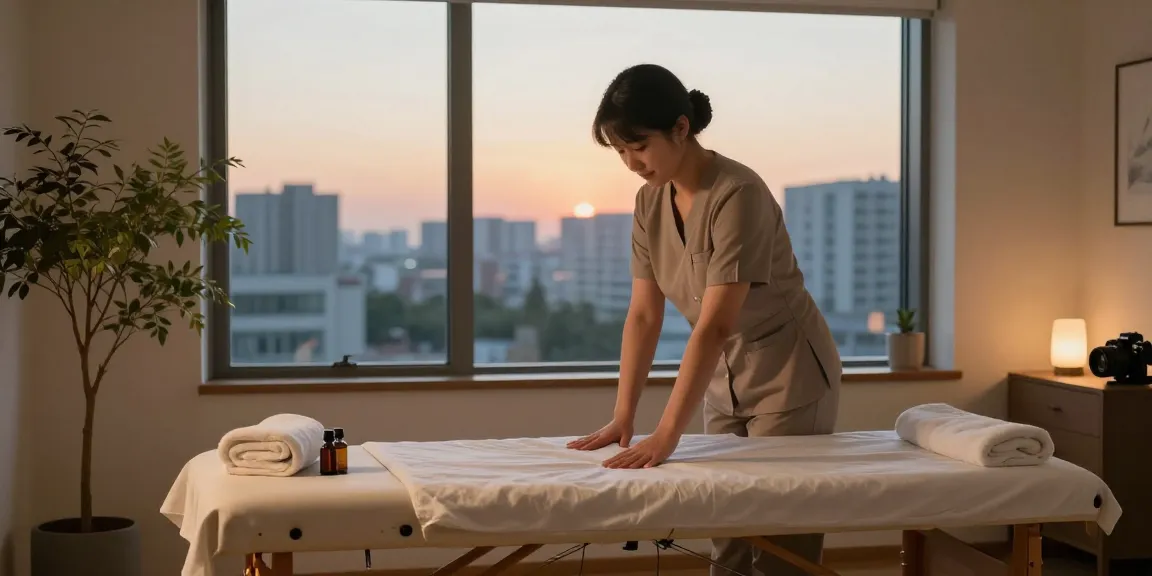 Experience 종로출장마사지 in a calming home massage setting with a professional therapist.