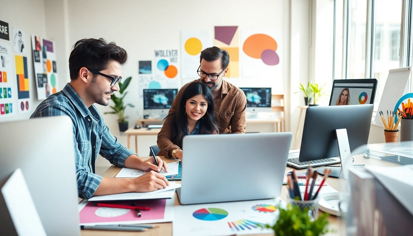 Visual of collaborative designers at work showcasing creativity from https://bestdesignersintheworld.com/ in a modern artistic setting.
