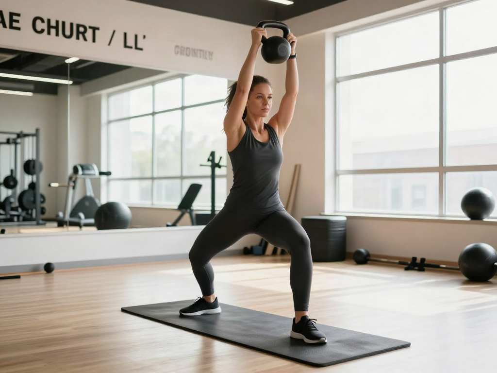 Fit individual training with MK 677 Swiss Chems in a bright gym environment, showcasing exercise equipment and motivation.