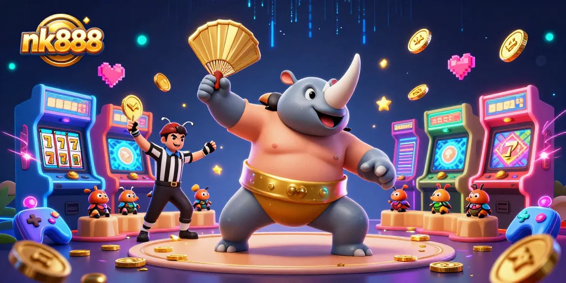 Engage with nk888’s thrilling gaming adventure featuring a vibrant casino scene.