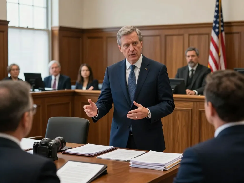 New York City Personal Injury Lawyer presenting a compelling case in a courtroom