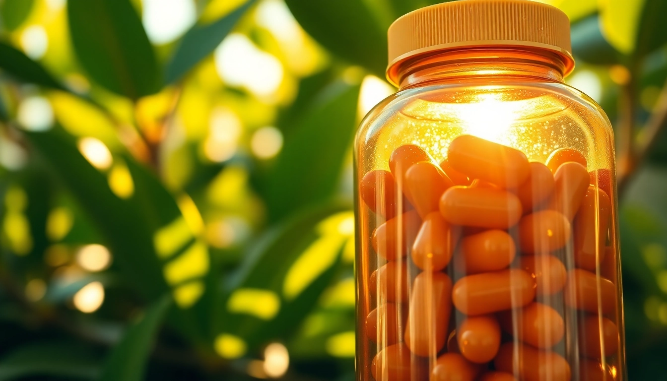Recommended astaxanthin dosage showcased with vibrant capsules against a natural backdrop.
