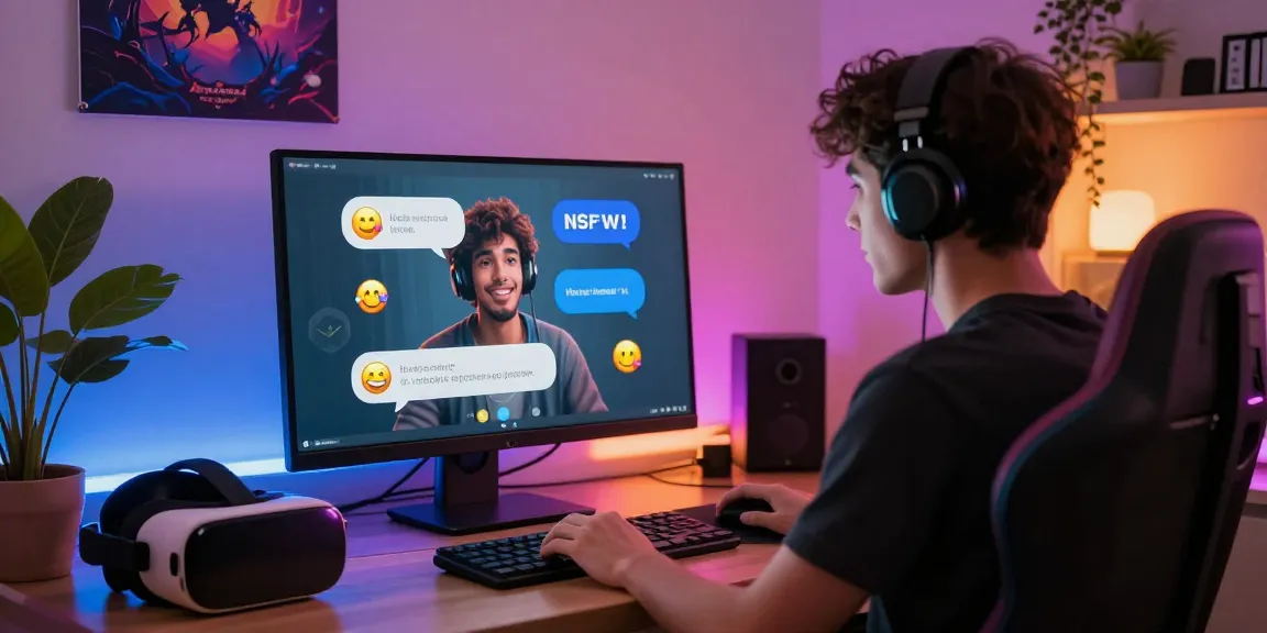 Engaging user experience with NSFW AI chat on a vibrant device, showcasing playful conversation.