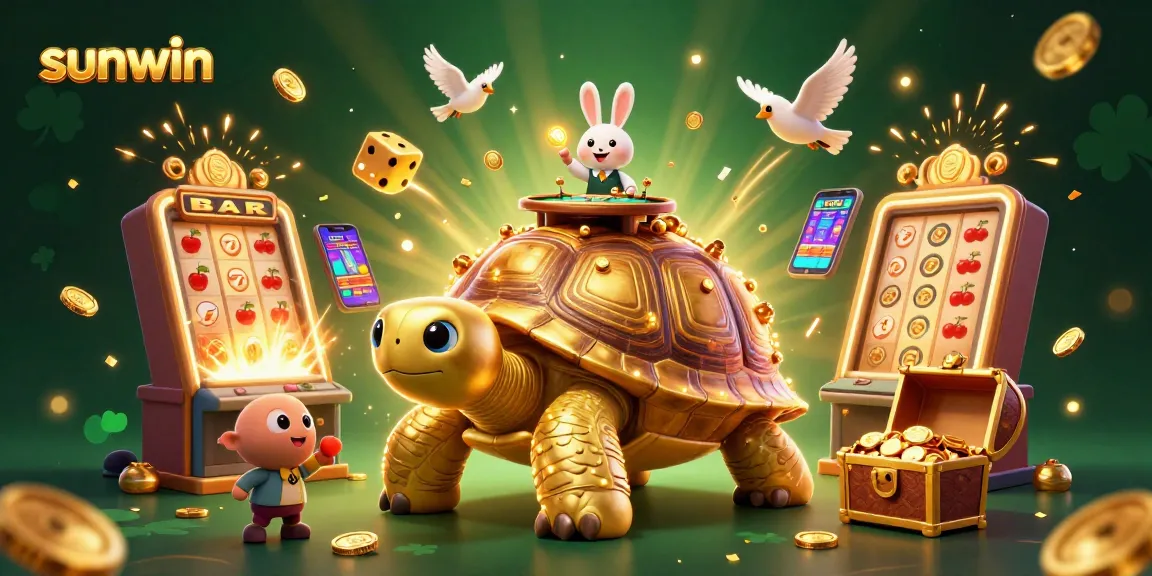 Experience the thrill of winning with the vibrant sunwin casino scene featuring colorful characters and dynamic game elements.