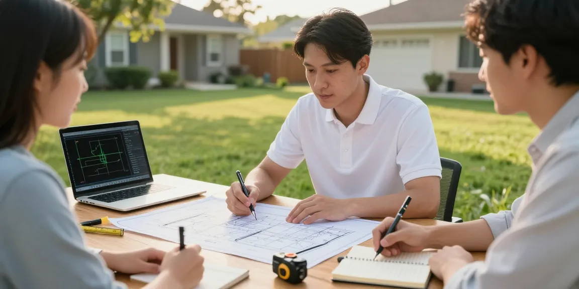 Engineering expert witness Missouri in a consultation with homeowners discussing technical blueprints and plans.