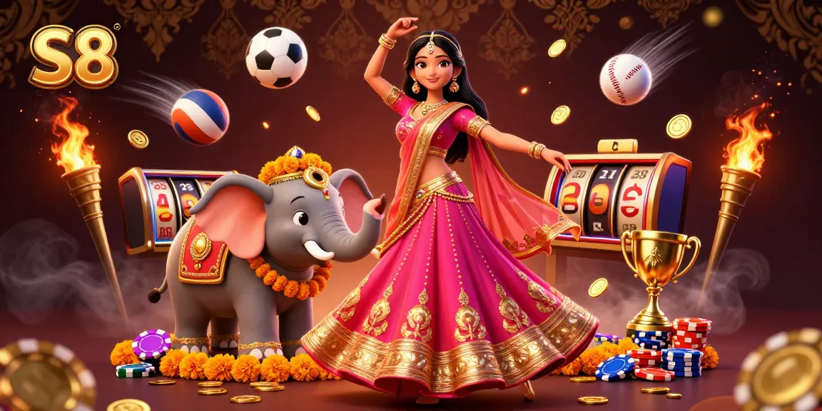 Spin the reels of S8 for mega wins alongside a glamorous Bollywood dancer and fortune elements.