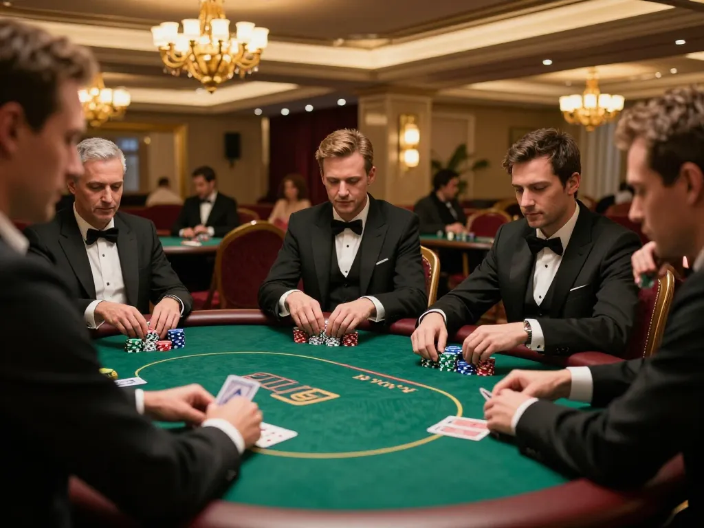 Experience the thrill of high-stakes poker with XX88 in an upscale casino setting, showcasing strategy and excitement