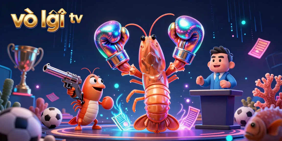Experience the excitement of vào lưới tv as you enjoy vibrant sports betting illustrations featuring energetic shrimp characters.