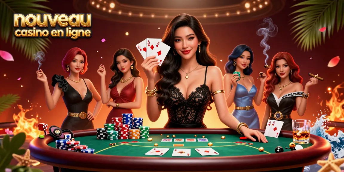 Découvrez l'excitation des nouveaux casinos en ligne avec une belle femme asiatique affichant des cartes gagnantes.