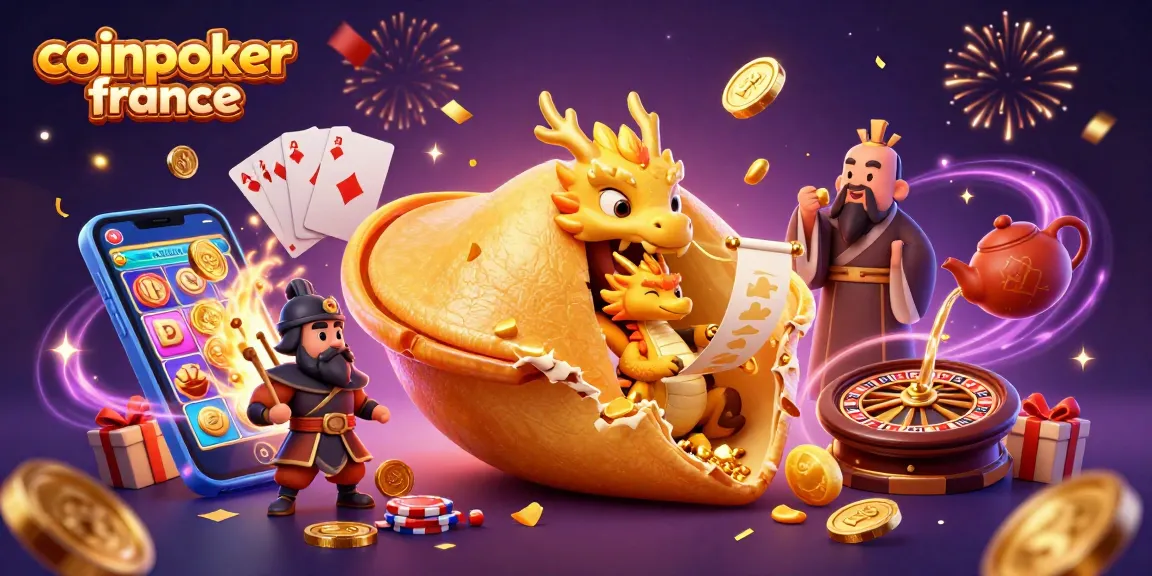 Découvrez l'univers de CoinPoker France avec des dragons sages et des jeux de casino captivants.