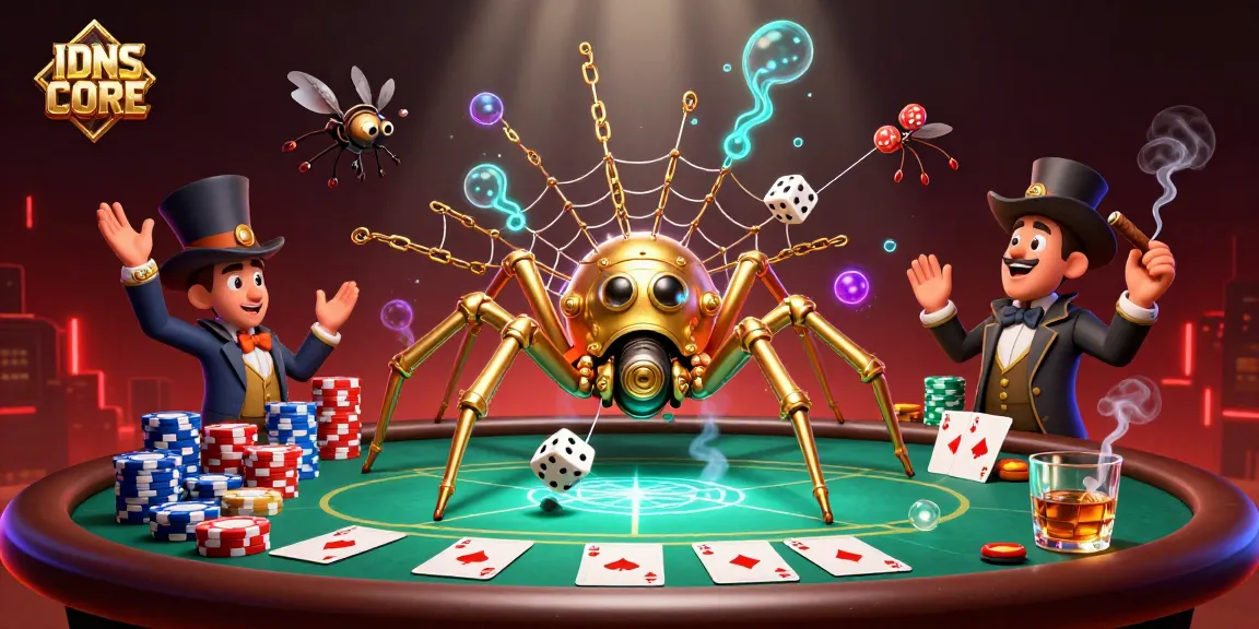 IDNSCORE captivates players with a whimsical steampunk scene of chance and luck.