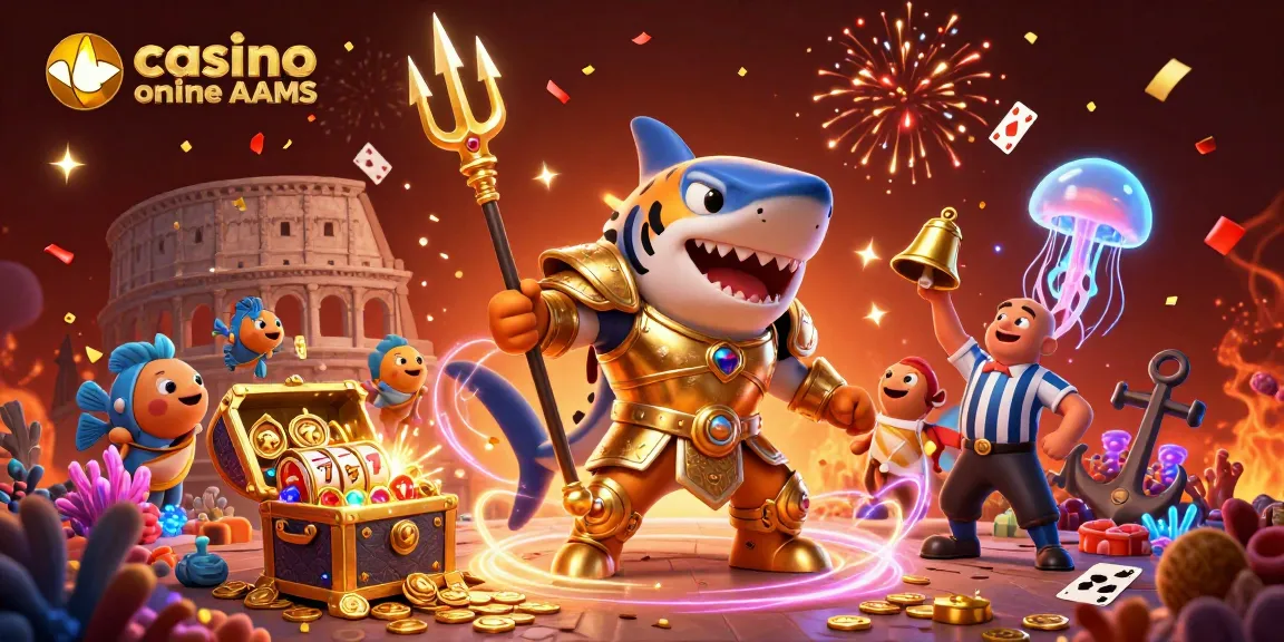 Vivi un'esperienza di gioco emozionante nei casino online non AAMS con gladiatori squali feroci e tesori!