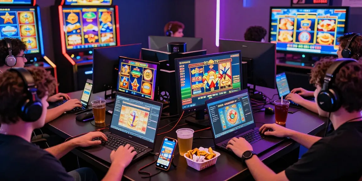 Pengalaman bermain slot online di diana4d dengan grafik cerah dan pemain terlibat.