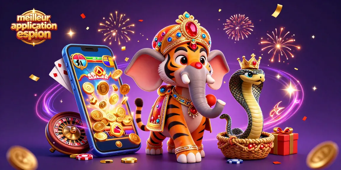 Expérimentez la meilleure application espion avec des symboles de casino colorés et des personnages fascinants.
