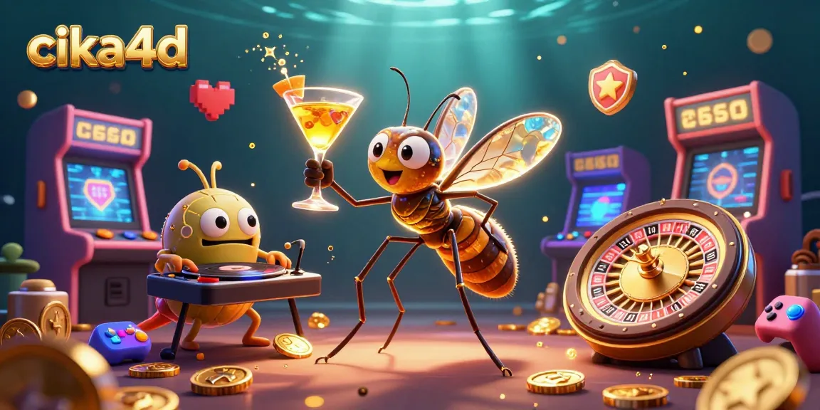 Experience the vibrant action of cika4d with a lively casino scene featuring unique gaming elements.