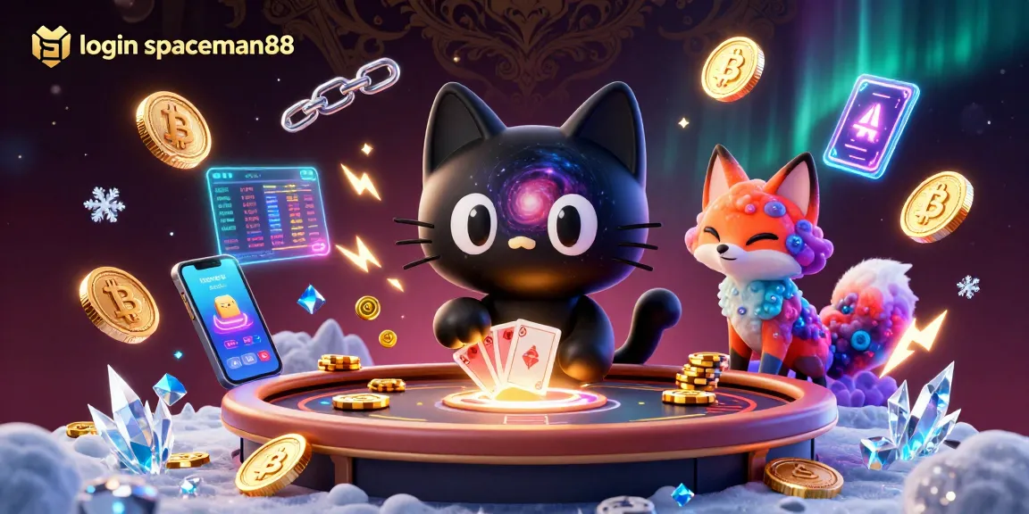 Join the cosmic fun at login spaceman88, where a black hole cat and nebula fox bring in winning chips!