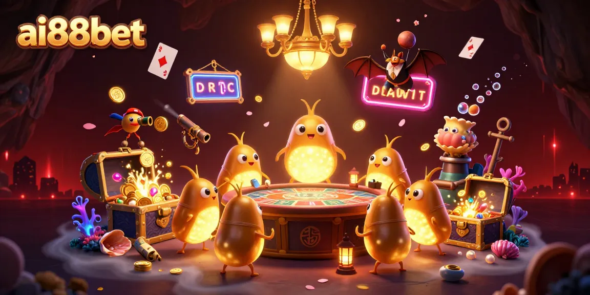 Experience the glow of ai88bet's vibrant cave casino, bursting with treasures and game energy.