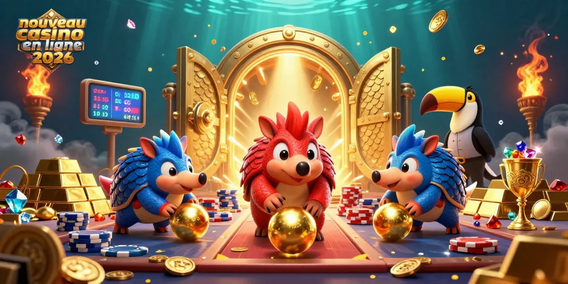 Jetez-vous dans l'excitation d'un nouveau casino en ligne 2026 en jouant avec des pangolins rivaux autour de riches trésors.