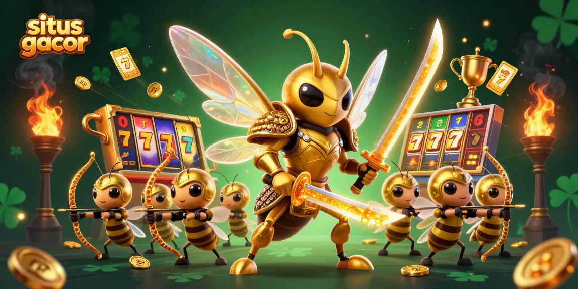 Experience thrilling wins at situs gacor with dynamic slot games and golden elements.