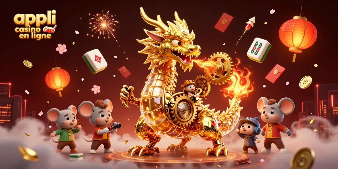 Lancez-vous dans l'univers des jeux avec l'appli casino en ligne et découvrez le dragon doré mécanique.